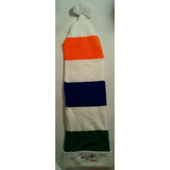 Elf Hat Discover Card Long 31" Santas Helper Santa - Picture 1 of 8